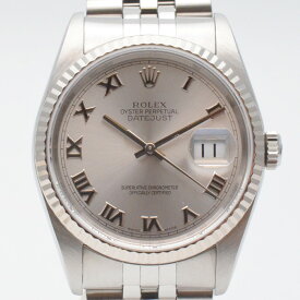 ROLEX　ロレックス　16234　デイトジャストローマン　F番(2004年頃製造)　ステンレススチール×ホワイトゴールド　自動巻き　オートマチック　36mm　メンズ時計　腕時計　【中古】