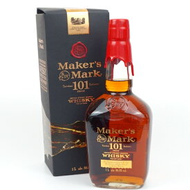 Maker's Mark 101　メーカーズマーク　バーボンウイスキー　アメリカ　グレーンモルト　ストレート　アルコール度数50.5度　容量1000ml　酒　未開栓　【中古】
