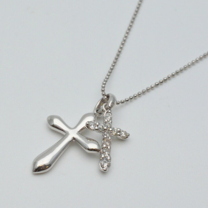 楽天市場】Pt850/900 ダイヤネックレス プラチナ ダイヤモンド0.30ct  