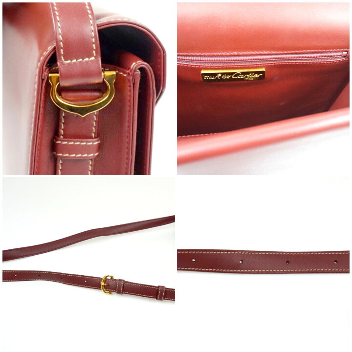 楽天市場】CARTIER カルティエ ショルダーバッグ レッド系 ボルドー系 