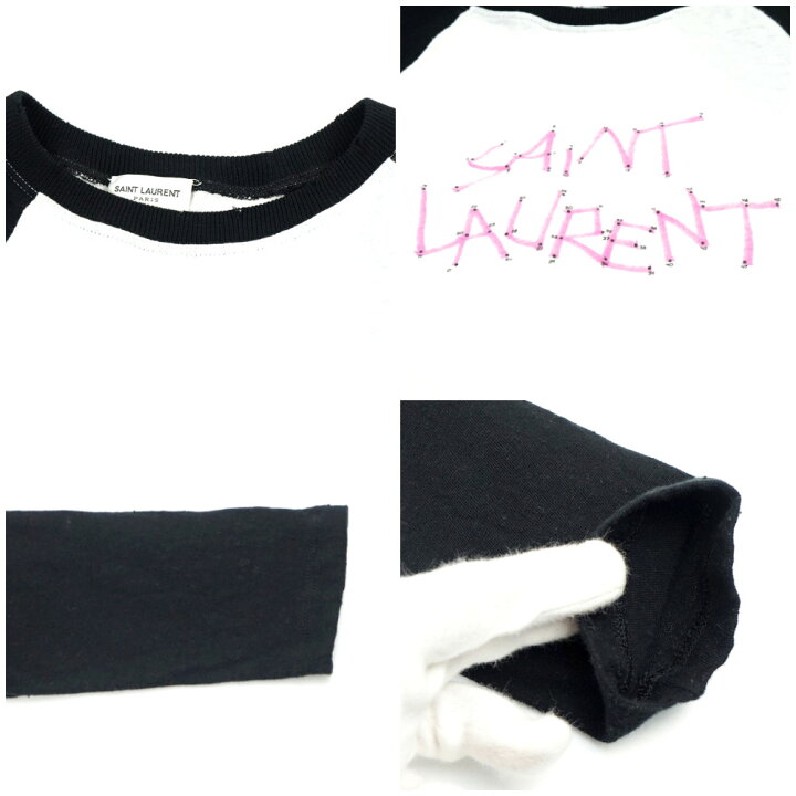 楽天市場】SAINT LAURENT サンローラン 527674 ラグランTシャツ  