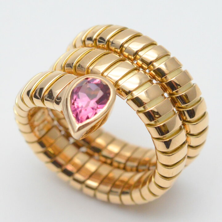 楽天市場】BVLGARI ブルガリ トゥボガス スネークリング ピンク 