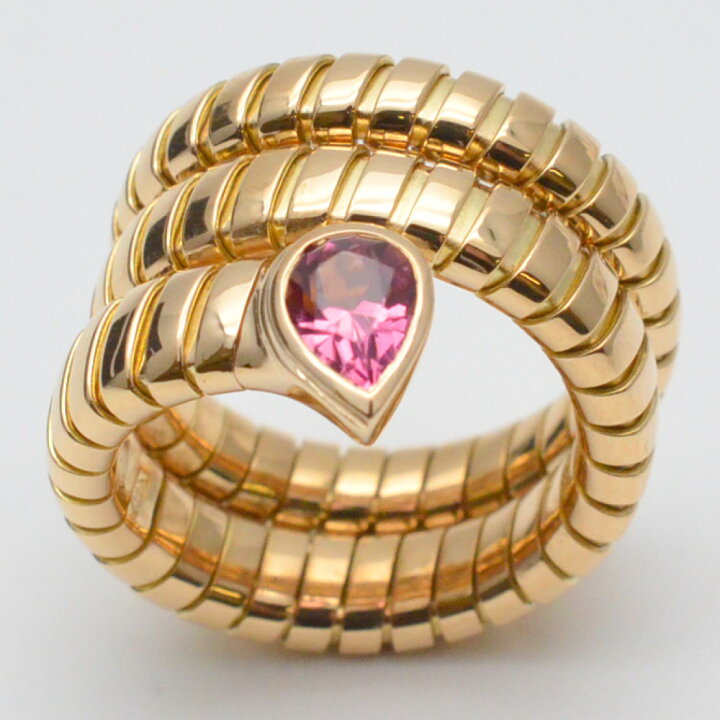 楽天市場】BVLGARI ブルガリ トゥボガス スネークリング ピンク 