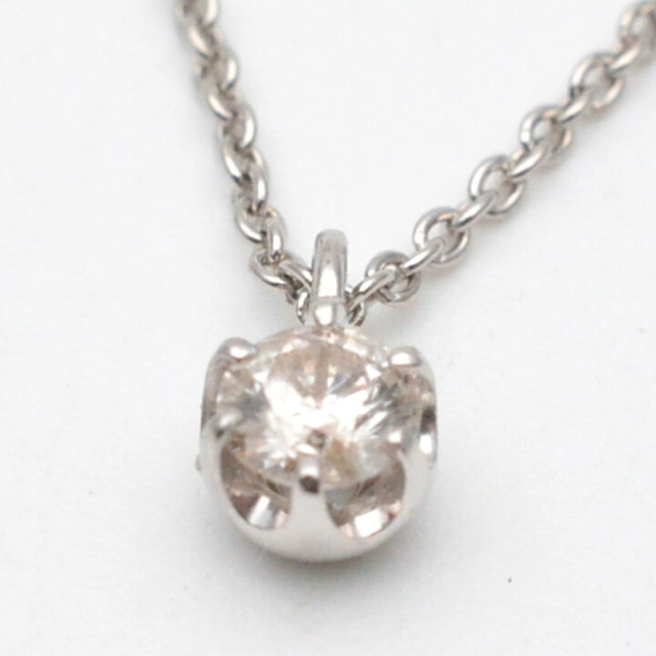 楽天市場】Pt850/900 ダイヤネックレス プラチナ ダイヤモンド0.14ct  