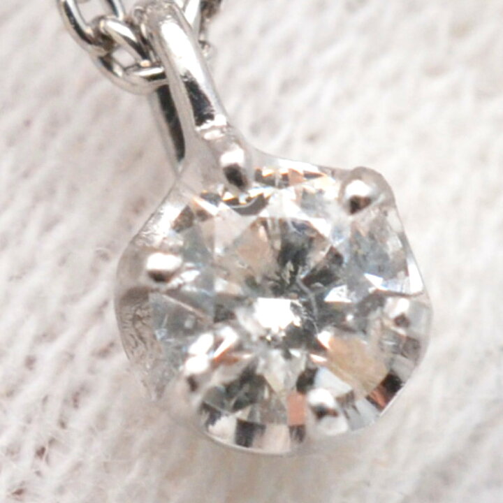楽天市場】Pt850/900 ダイヤネックレス プラチナ ダイヤモンド0.14ct  
