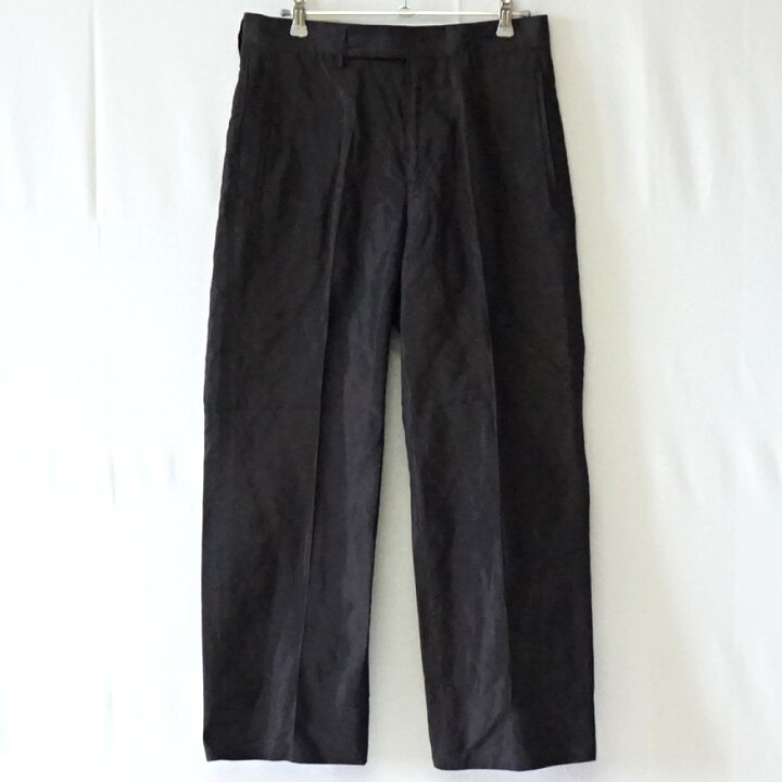 SO BY ALEXANDER VAN SLOBBE ソーバイアレクサンダーヴァンスロベ サテンパンツ ダークブラウン系 センタープリーツ メンズ アパレル 中古 質屋かんてい局 盛岡店