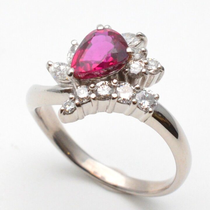 楽天市場】Pt900 ルビー・ダイヤリング プラチナ ルビー1.43ct  