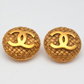 CHANEL　シャネル　ヴィンテージココマークイヤリング　ゴールド　耳飾り　ブランドアクセ　ジュエリー　レディース　【中古】