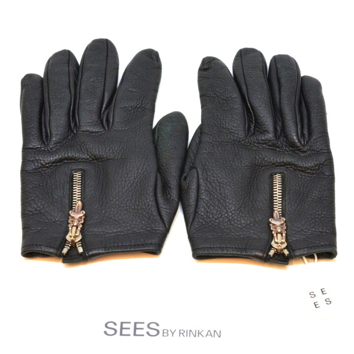 楽天市場】CHROME HEARTS クロムハーツ ダガージップグローブ ブラック 