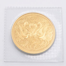 K24　天皇陛下御在位60年記念 10万円金貨　昭和61年　ゴールド　純金　重量約20g　記念硬貨　記念貨幣　ブリスターパック入り　未開封　【中古】