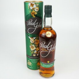 【中古】PaulJohn CHRISTMASEDITION2019　ポールジョン クリスマスエディション　シングルモルト　インド　アルコール度数46度　容量700ml　酒　未開栓