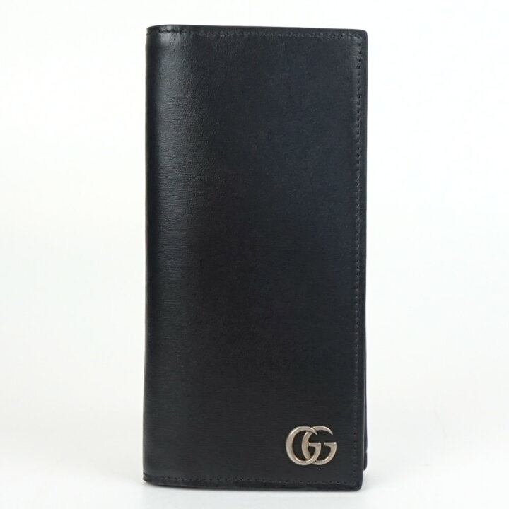 楽天市場】GUCCI グッチ 428740 GGマーモント2つ折り長財布 ブラック 