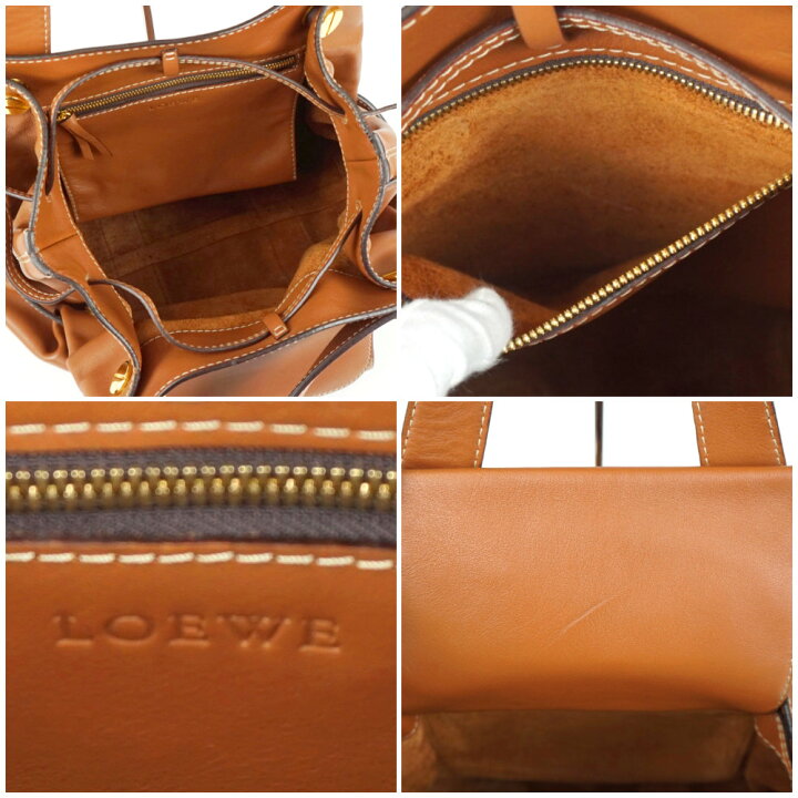楽天市場】LOEWE ロエベ 385.27.002 トートバッグ ブラウン ゴールド 