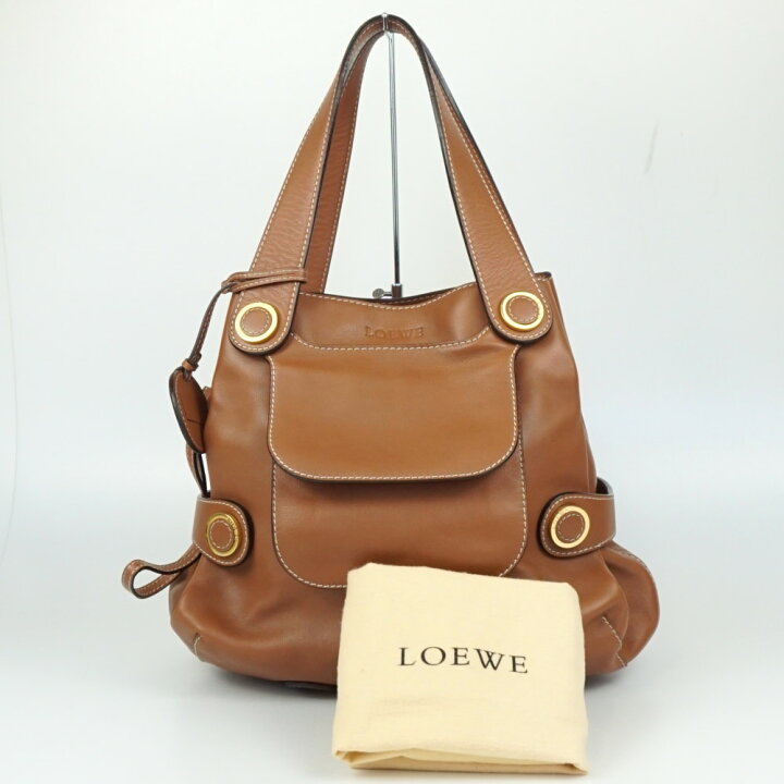 楽天市場】LOEWE ロエベ 385.27.002 トートバッグ ブラウン ゴールド 