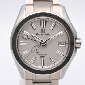Grand Seiko　グランドセイコー　SBGE285　Evolution 9 Collection　マスターショップ限定 GMT 朝霧 スプリングドライブ　シルバー　41mm　メンズ時計　腕時計　【中古】