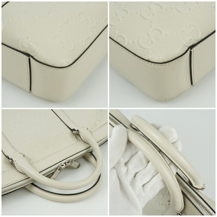 楽天市場】GUCCI グッチ 658573 ブリーフバッグ アイボリー系 ホワイト 