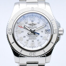 BREITLING　ブライトリング　A17312D2/A775　スーパーオーシャンII　ホワイト　自動巻き　オートマチック　36mm　ボーイズサイズ　メンズ　レディース　【中古】
