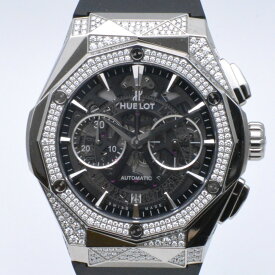 HUBLOT　ウブロ　525.NX.0170.RX.1804.ORL18　クラシックフュージョン アエロフュージョン クロノグラフ オーリンスキー　スケルトン　ブラック　オートマチック　45mm　メンズ時計　腕時計　【中古】