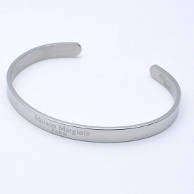 Maison Margiela　メゾンマルジェラ　SM1UY0104P8865102　ロゴカフブレスレット　シルバー925　バングル　アクセサリー　メンズ　レディース　【中古】