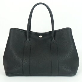 HERMES　エルメス　ガーデンパーティPM　B刻印(2023年製造)　ネゴンダ　ノワール　ブラック　黒　ハンドバッグ　トートバッグ　メンズ　レディース　【中古】
