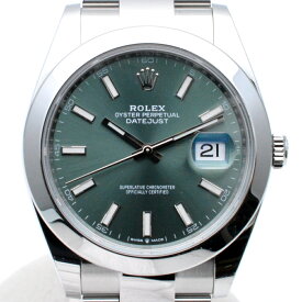 ROLEX　ロレックス　126300　デイトジャスト41　ランダム番(2023年6月記載)　グリーン　自動巻き　オートマチック　41mm　デイト表示　メンズ時計　腕時計　【中古】