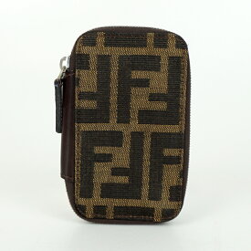 FENDI　フェンディ　ズッカキーケース　ブラウン　キーフック6連　キーケース　鍵入れ　メンズ　レディース　【中古】