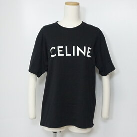 CELINE　セリーヌ　2X764671Q.38AW　ルーズTシャツ　ブラック　綿　サイズS　レディーストップス　アパレル　【中古】