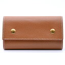 【中古】 HERMES　エルメス　セリエ エテュイクレ6　ヴォーエプソン　ゴールド　ブラウン系　茶　○Z刻印(1996年製造)…
