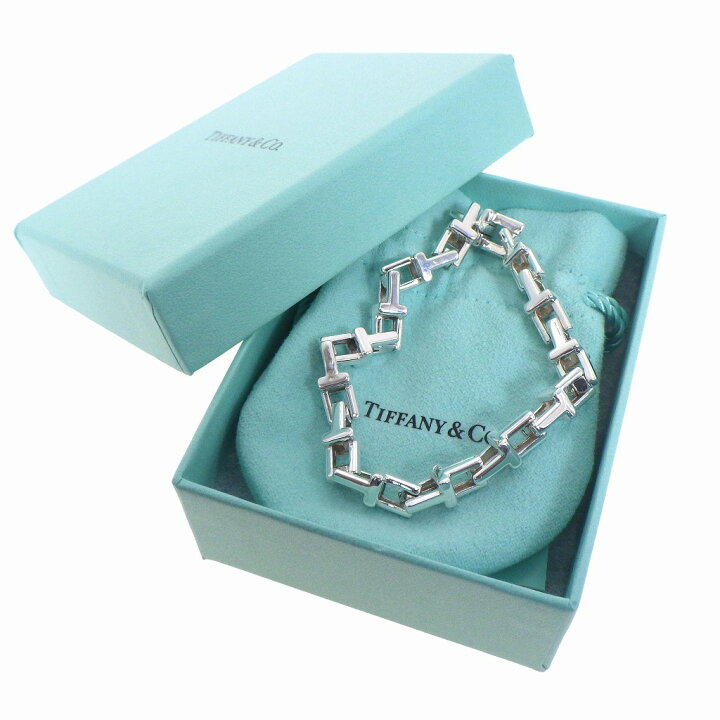 楽天市場】TIFFANY ティファニー Tチェーン ブレスレット SV925  