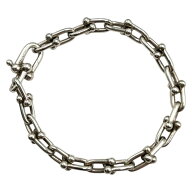 TIFFANY&Co. ティファニー ハードウェア スモールリンク ブレスレット SV925 シルバー スモールサイズ（…