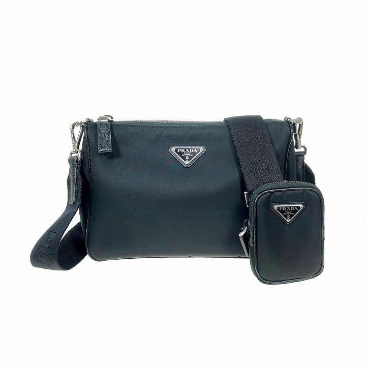 楽天市場】PRADA プラダ Re-Nylon ミニポーチ付き ショルダーバッグ 