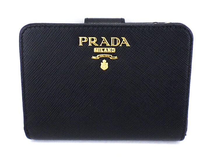 楽天市場】【未使用品】PRADA プラダ サフィアーノレザー 二つ折り財布  