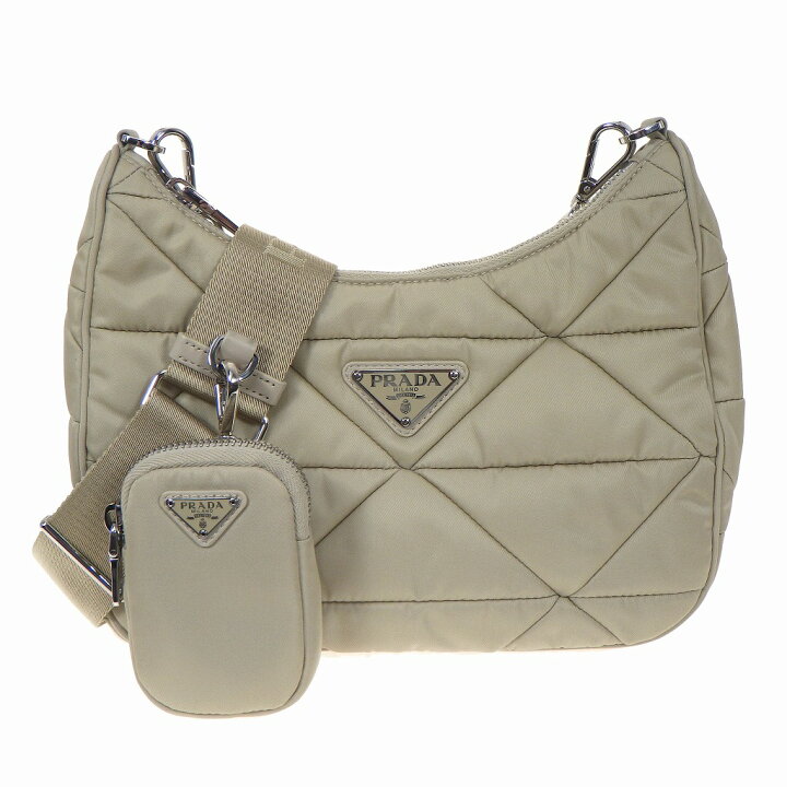 楽天市場】PRADA プラダ Re-Nylon パデッド ホーボーバッグ ショルダー 