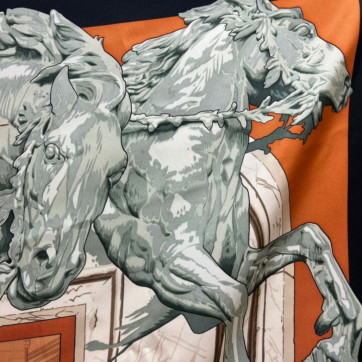 楽天市場】HERMES エルメス カレ90 『LA FONTAINE DE BARTHOLDI  