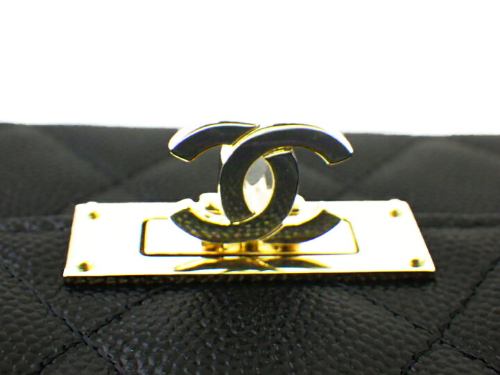 楽天市場】【美品】CHANEL シャネル ココ ロック フラップ ウォレット  