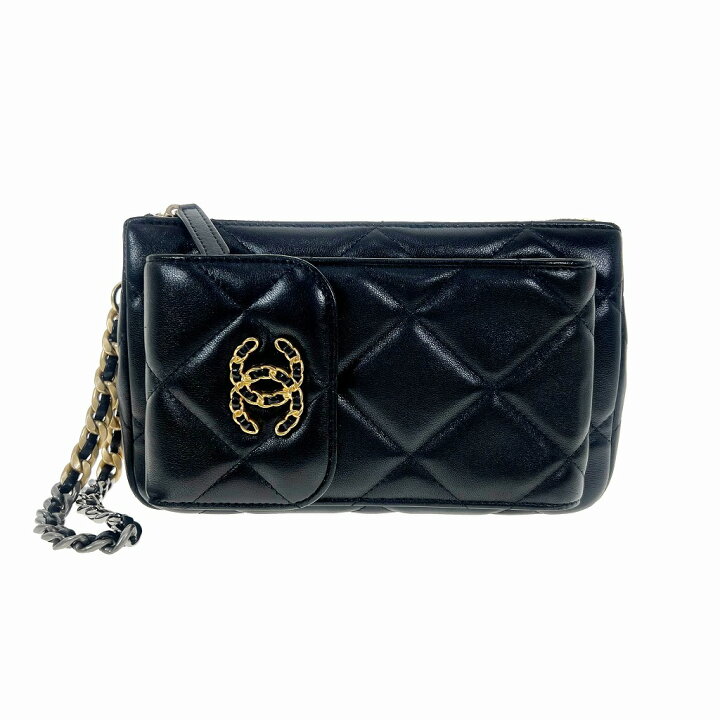楽天市場】【美品】CHANEL シャネル 19 チェーン付き ポーチ 