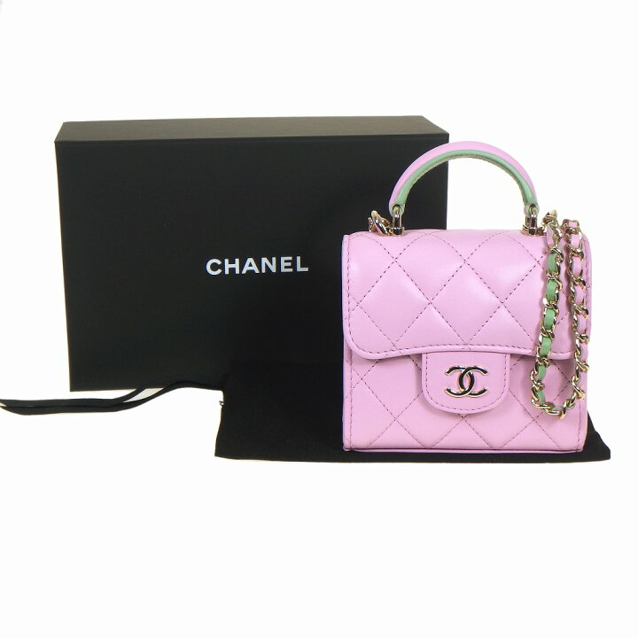 楽天市場】【美品】CHANEL シャネル マトラッセ チェーンクラッチ