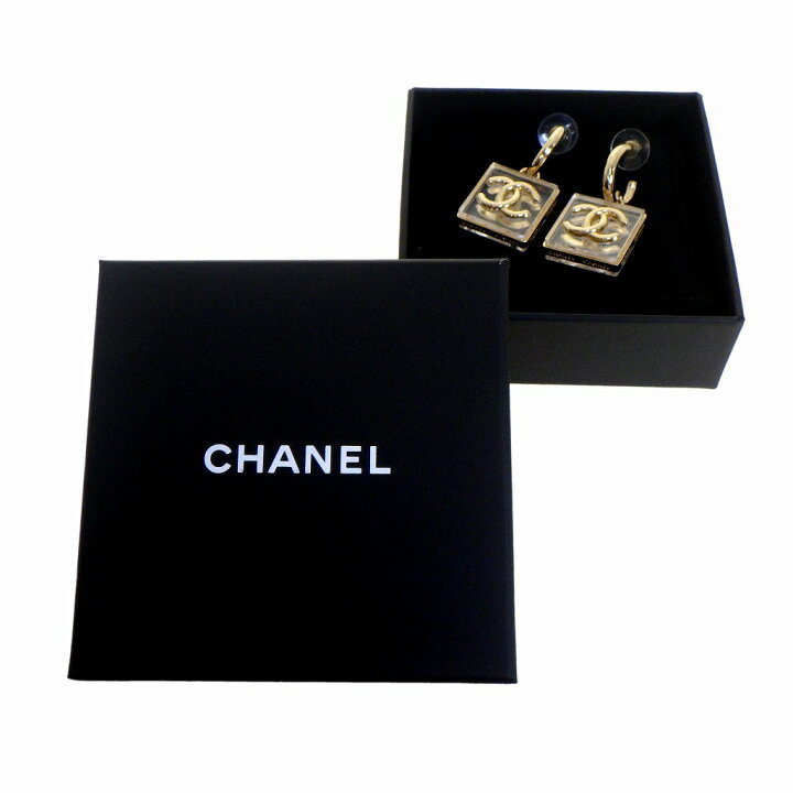 楽天市場】CHANEL シャネル クリア スクエア ココマーク スイング 
