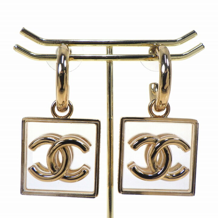 楽天市場】CHANEL シャネル クリア スクエア ココマーク スイング  
