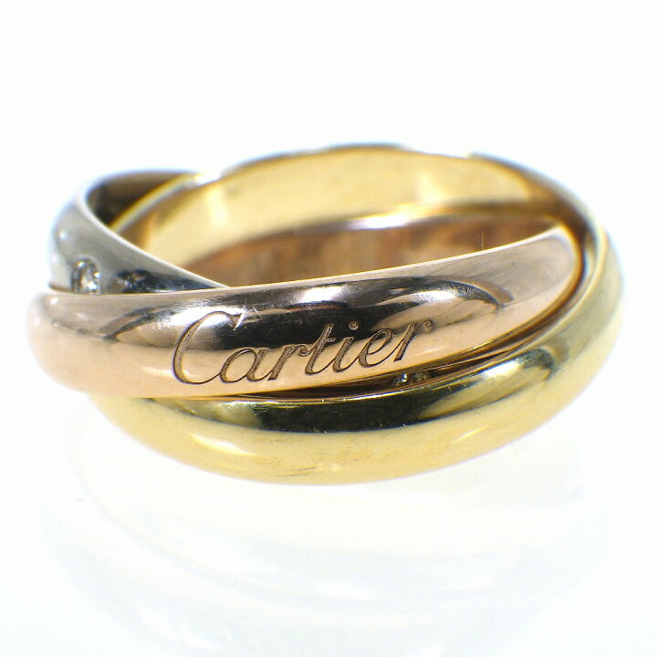 楽天市場】CARTIER カルティエ トリニティリング 5P ダイヤモンド 