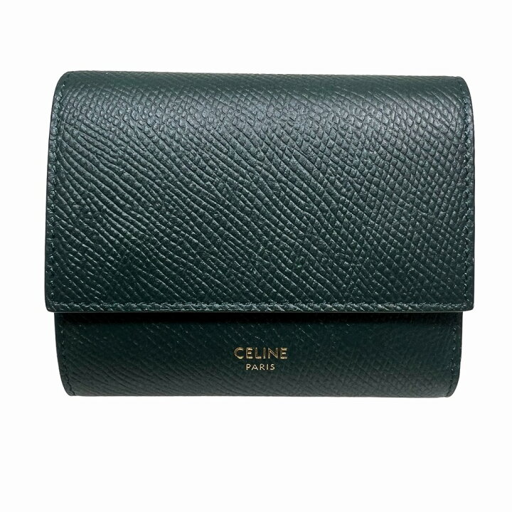 楽天市場】CELINE セリーヌ スモールトリフォールド ウォレット 10B57  