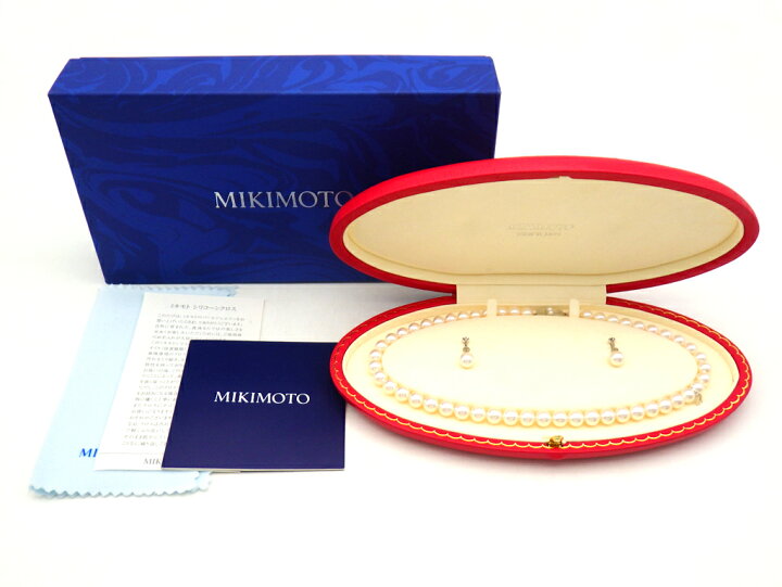 楽天市場】MIKIMOTO ミキモト パール2点セット 約7～8mm ネックレス 