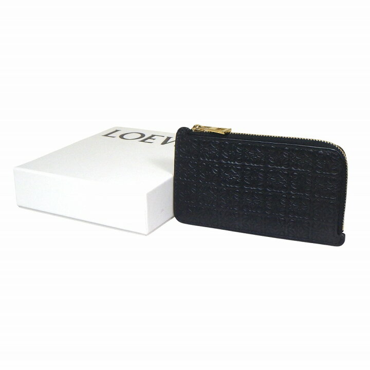 ロエベ ビスケット ブラックコインケース アナグラム LOEWE Anagram  