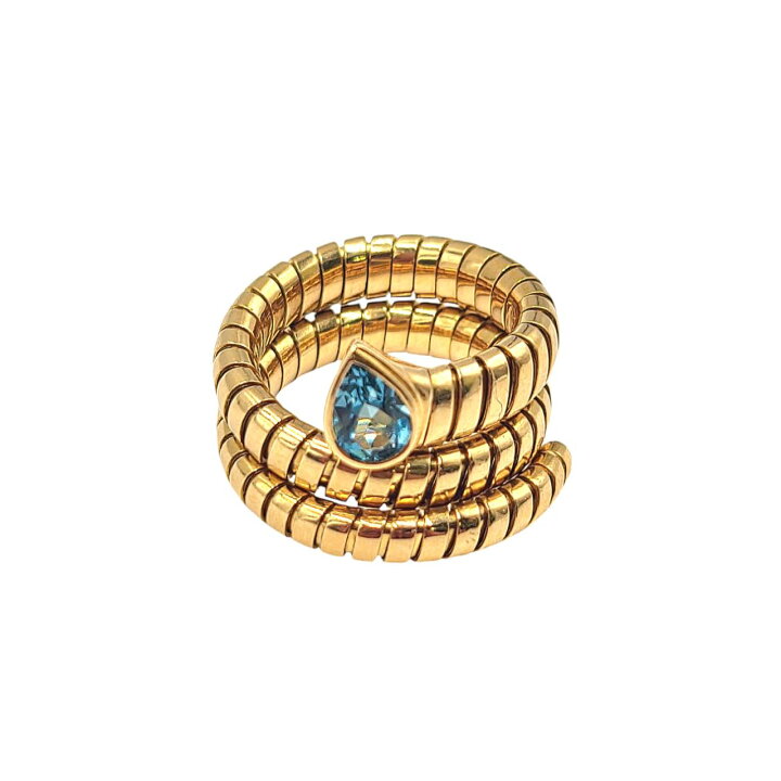 楽天市場】BVLGARI ブルガリ トゥボガスリング ブルートパーズ 