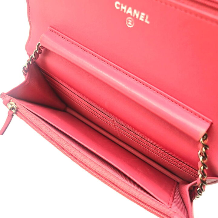 楽天市場】CHANEL シャネル マトラッセ チェーンウォレット A33814  