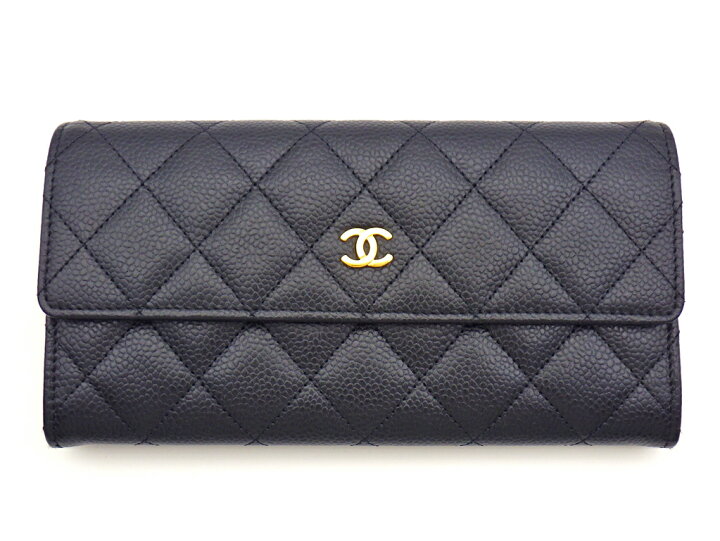 楽天市場】CHANEL シャネル マトラッセ 2つ折り長財布 A50096 キャビア  