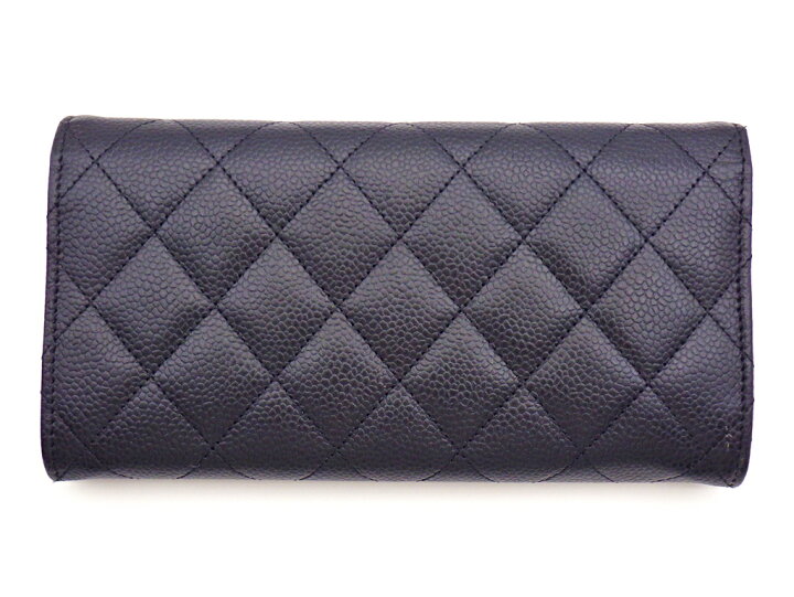 楽天市場】CHANEL シャネル マトラッセ 2つ折り長財布 A50096 キャビア  