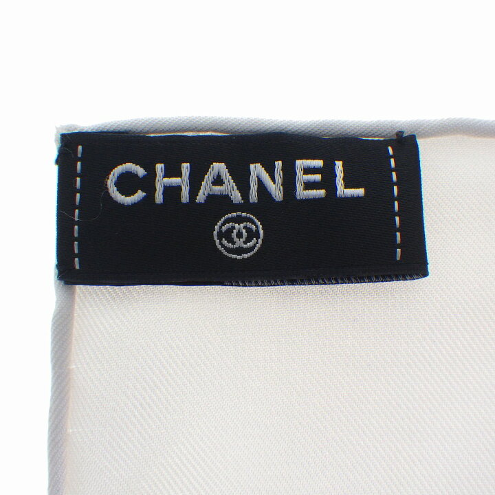 楽天市場】CHANEL シャネル ココマーク タグ ツイード柄 スカーフ 約  