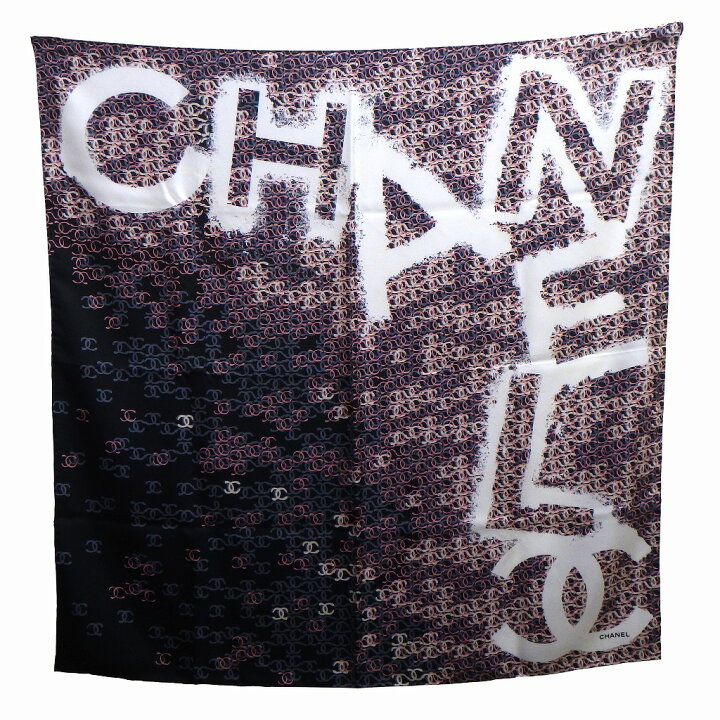 楽天市場】CHANEL シャネル ロゴ ココマーク 総柄 スカーフ 約90cm 
