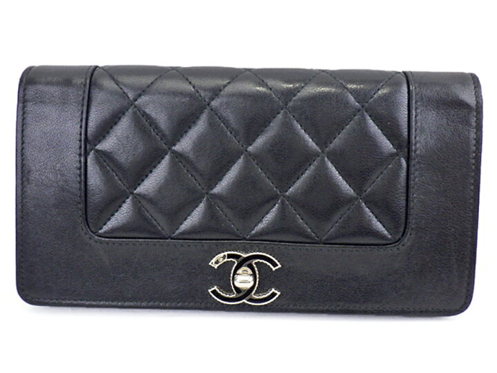 楽天市場】CHANEL シャネル マドモアゼル ヴィンテージ 二つ折り長財布 